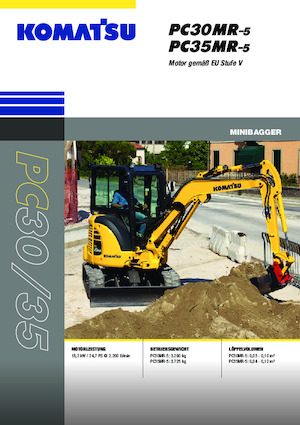 Мини екскаватори Komatsu PC35MR-5