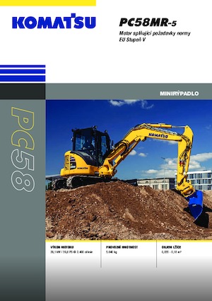 Мини екскаватори Komatsu PC58MR-5E0