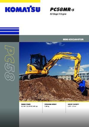 Мини екскаватори Komatsu PC58MR-5E0