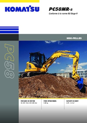 Мини екскаватори Komatsu PC58MR-5E0