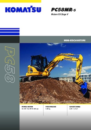 Мини екскаватори Komatsu PC58MR-5E0