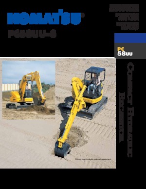 Мини екскаватори Komatsu PC58UU-3