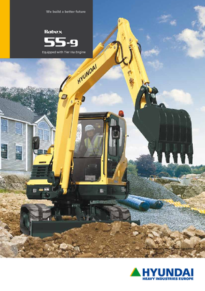 Мини екскаватори Hyundai R55W-9A