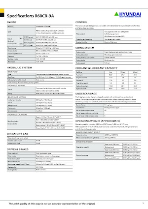 Мини екскаватори Hyundai R60CR-9A