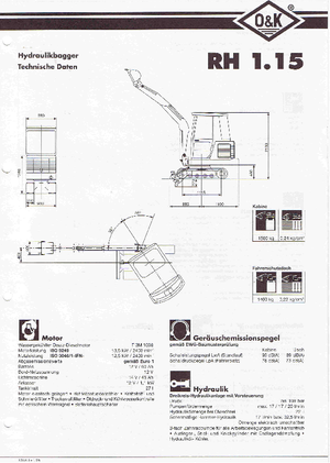 Мини екскаватори O&K RH 1.15