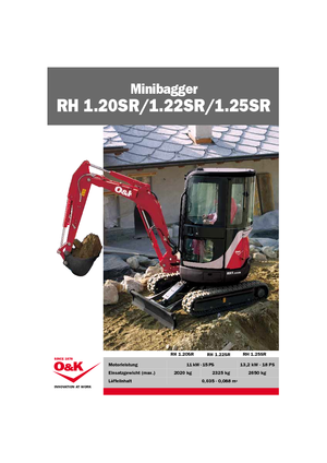 Мини екскаватори O&K RH 1.20