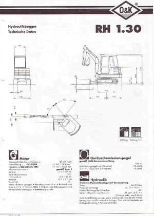 Мини екскаватори O&K RH 1.30
