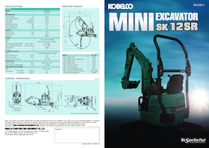 Мини екскаватори Kobelco SK 12 SR 3