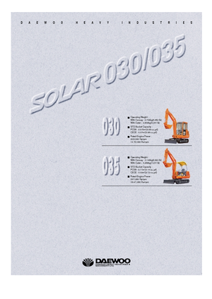 Мини екскаватори Doosan Solar 030