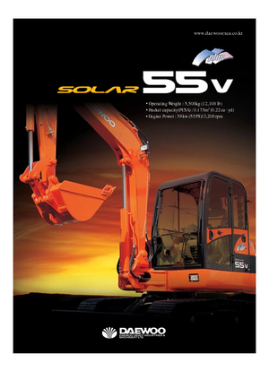 Мини екскаватори Doosan Solar 55 V plus