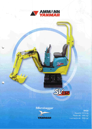 Мини екскаватори Yanmar SV 05