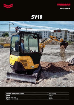 Мини екскаватори Yanmar SV 18 CR
