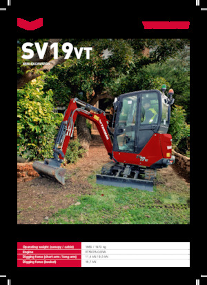 Мини екскаватори Yanmar SV19VT