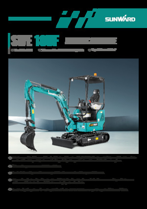 Мини екскаватори Sunward SWE18UF 