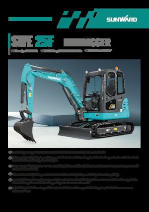 Мини екскаватори Sunward SWE25F
