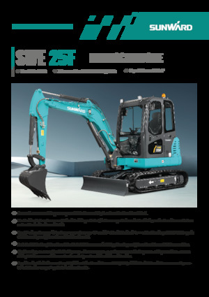 Мини екскаватори Sunward SWE25F