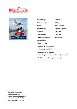 Мини екскаватори Takeuchi TB 016 S