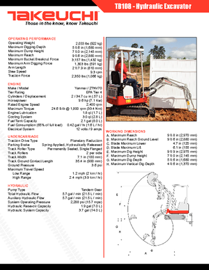 Мини екскаватори Takeuchi TB 108