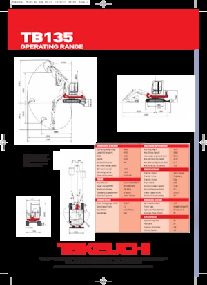 Мини екскаватори Takeuchi TB 135