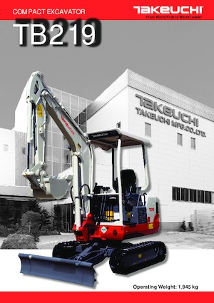 Мини екскаватори Takeuchi TB 219 A