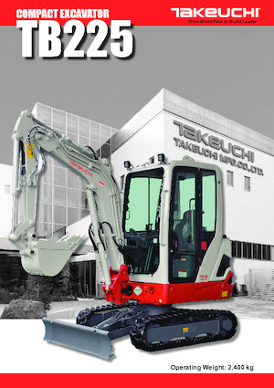 Мини екскаватори Takeuchi TB 225