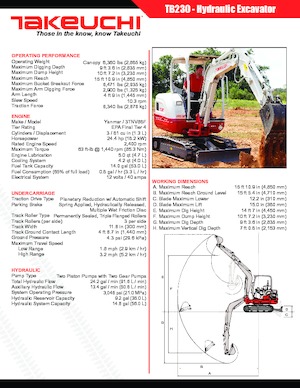 Мини екскаватори Takeuchi TB 230