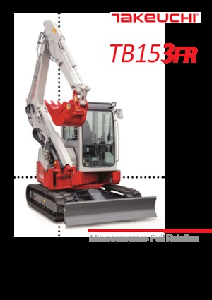 Мини екскаватори Takeuchi TB 153 FR