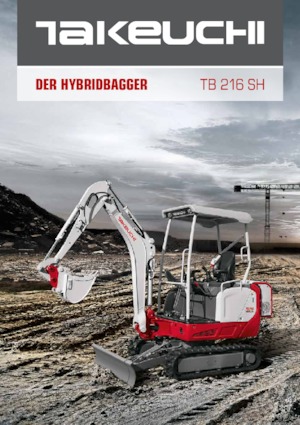 Мини екскаватори Takeuchi TB 216 Hybrid