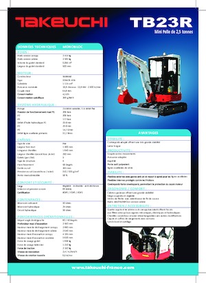 Мини екскаватори Takeuchi TB 23 R