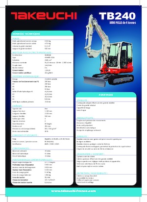 Мини екскаватори Takeuchi TB 240