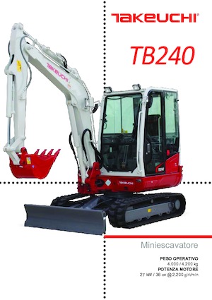 Мини екскаватори Takeuchi TB 240