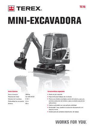 Мини екскаватори Terex TC 16