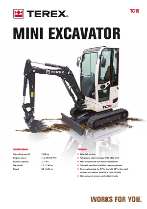 Мини екскаватори Terex TC 19 Z
