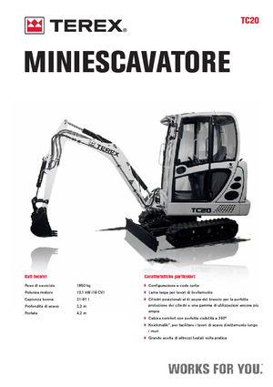 Мини екскаватори Terex TC 20