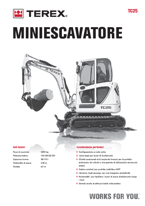 Мини екскаватори Terex TC 25