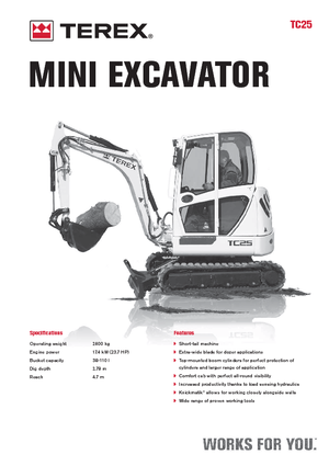 Мини екскаватори Terex TC 25