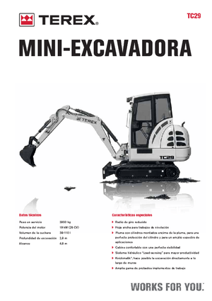 Мини екскаватори Terex TC 29