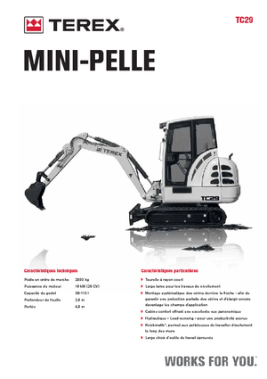 Мини екскаватори Terex TC 29