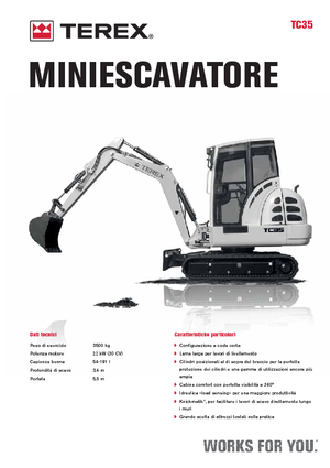 Мини екскаватори Terex TC 35