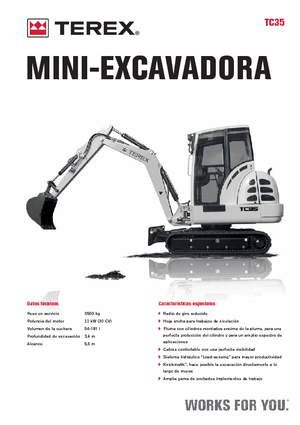 Мини екскаватори Terex TC 35