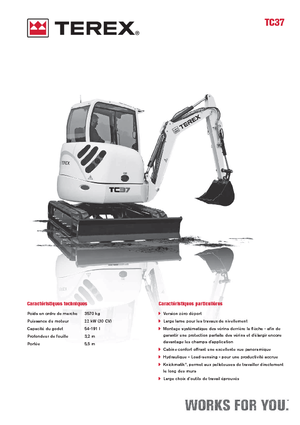 Мини екскаватори Terex TC 37