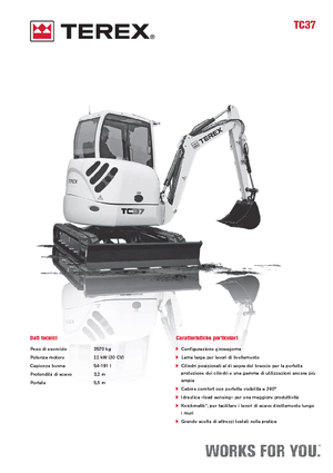 Мини екскаватори Terex TC 37