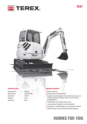 Мини екскаватори Terex TC 37