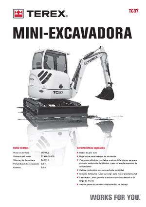 Мини екскаватори Terex TC 37
