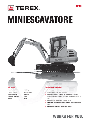 Мини екскаватори Terex TC 48