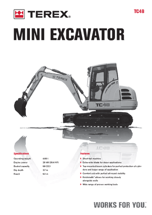 Мини екскаватори Terex TC 48