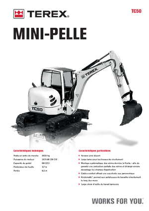Мини екскаватори Terex TC 50