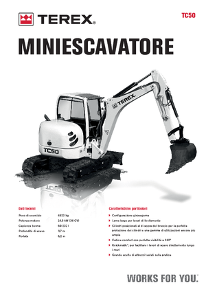 Мини екскаватори Terex TC 50