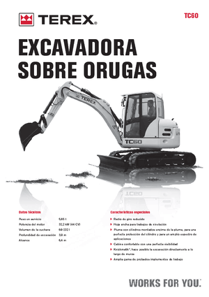 Мини екскаватори Terex TC 60