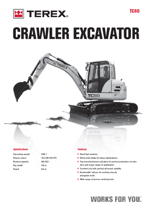 Мини екскаватори Terex TC 60
